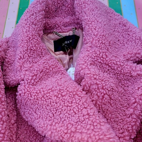 Double-breasted teddy sherpa topcoat - Picture 5 of 12